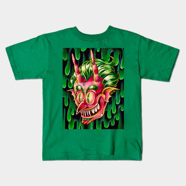 Devil in nightmare Kids T-Shirt by Villainmazk